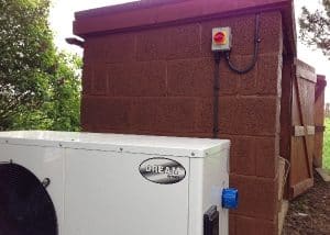 32amp heat pump supply for swimming pool in Aston (Stevenage)
