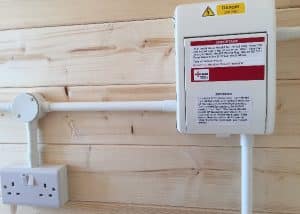 Consumer unit for lodge installed by our Stevenage electricians