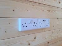 Electrical installation for an office in garden