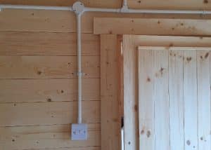 Electrics installed for a lodge in ware