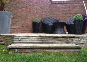 LED decking lights installed in Enfield.