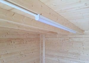 Led lighting in lodge