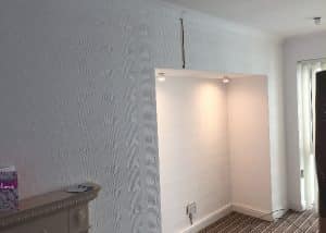 Led lighting installed in Alcoves
