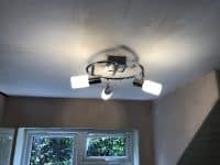 Light fitting installed by our electrician in Stevenage