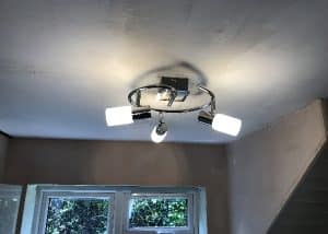 Light fitting installed by our electrician in Stevenage