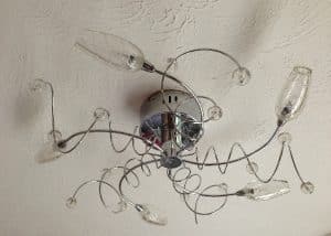 Light fitting installed by our electricians in letchworth.