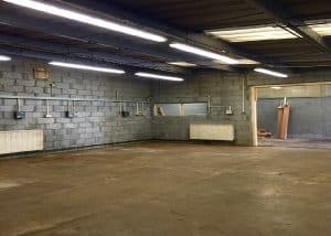 lighting installation in Stevenage industrial unit